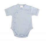Rövid ujjú elöl patentos baba body