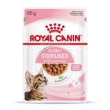 Royal Canin Kitten Sterilised - ivartalanított kölyök macska nedves táp 12 x 85 g