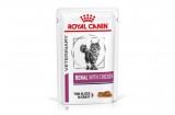 Royal Canin Renal with Chicken Wet Pouch - nedves gyógytáp vesebeteg felnőtt macskák részére  csirkével 85 g