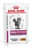 Royal Canin Renal with Chicken Wet Pouch - nedves gyógytáp vesebeteg felnőtt macskák részére  csirkével 85 g