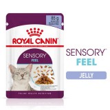 Royal Canin Sensory Feel - zselés nedves táp felnőtt macskák részére 12 x 85 g