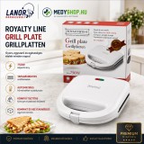 Royalty Line EST-750 mini grill- és szendvicssütő 750W - Fehér