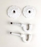 Rozettakampó 35 mm 2 db/cs - fehér