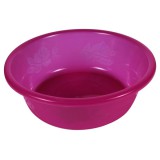 Rózsa mintás műanyag kerek tál többféle színben 290x85mm