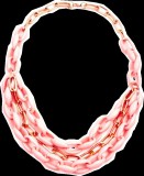 Rózsaszín bizsu nyaklánc