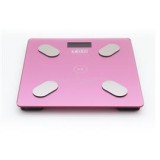 Rózsaszín bluetooth-os testösszetétel-elemző mérleg (BFSC-222-P-BT)