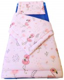 Rózsaszín Flamingó mintás - 2 részes Ovis ágynemű garnitúra