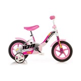 Rózsaszín gyerek bicikli 10-es méretben - Dino bikes kerékpár