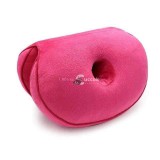 Rózsaszín tartásjavító derék- és ülőpárna kényelmes üléshez