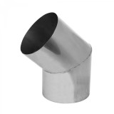 Rozsdamentes acél 45 fokos könyök, 115 mm