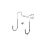 Rozsdamentes acél dupla S-alakú akasztó Ezüstös színben, konyhai és fürdőszobai használatra