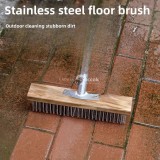 Rozsdamentes acél kemény sörtéjű kültéri tisztítókefe teraszhoz, fürdőszobához, medencéhez