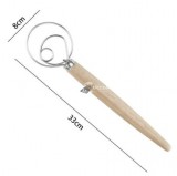 Rozsdamentes acél tészta habverő - Konyhai kézi keverő eszköz sütéshez és főzéshez