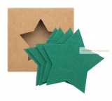 RPET karácsonyi poháralátét szett, 4 db