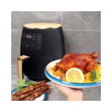rpr Air Fryer, olaj nélküli fritőz, meleglevegős sütő digitális kijelzővel - 6 l