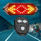 rpr Akkumulátoros hátsó LED biciklilámpa, index, hang- és fényjelzés, távirányítóval