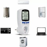 rpr Digitális fogyasztásmérő, wattmérő LCD kijelzővel, költségszámlálóval