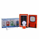 rpr Hordozható napelemes töltő, PowerBank beépített LED lámpával, 2800 mAh, narancssárga