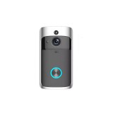 rpr Intelligens WiFi kapucsengő, beépített kamerával, vezeték nélküli, fekete-ezüst
