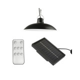 rpr Retro függeszthető napelemes LED lámpa távirányítóval, szolár panellel