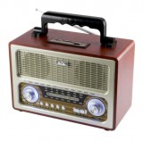 RRT 3B Retro táskarádió és multimédia-lejátszó, 4in1: BT+MP3+AUX+rádió