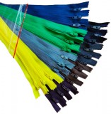 RT0 18 cm Zárt műanyag spirál fogú cipzár csomag - 24db-os Vegyes Párosítás