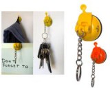 Rubytec Rhino mini tapadókorongos akasztó, piros (RU50320)