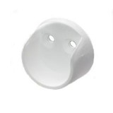 Rúdtartó műanyag kerek fehér (H) (3215700)