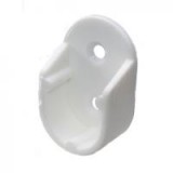 Rúdtartó műanyag ovális fehér (H) (3215400)