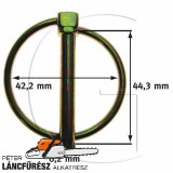 Rugos biztosito kor 5db csap 6,2mm 44,3mm , gyűrű 42,2mm