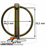 Rugos biztosito kor 5db csap 8mm x 33,5mm , gyűrű 44,3mm