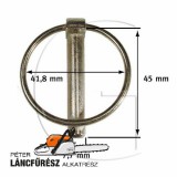 Rugos biztosito kor  csap 7,7mm 45mm, gyűrű 41,8mm