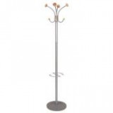 Ruhafogas, fém váz, fa gombokkal, ALBA "Stily", szürke