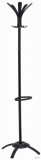 Ruhafogas, fém váz, fekete akasztókkal, ALBA "Cleo", fekete