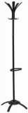 Ruhafogas, fém váz, fekete akasztókkal, ALBA "Cleo", fekete