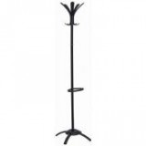 Ruhafogas, fém váz, fekete akasztókkal, ALBA "Cleo", fekete