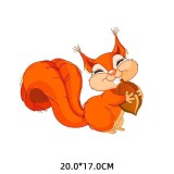 Ruhára vasalható matrica #mókus