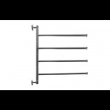 Ruhhy 24267 Fali Törölköző tartó 4 karos állvány 43 x 32 cm - Ezüst (24267)