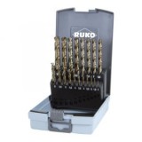 RUKO 215214RO HSSE-Co 5 fém spirálfúró készlet, 19 részes