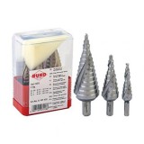 ruko lépcsős lemezfúró készlet mini box a101032