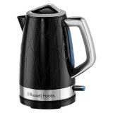 Russell Hobbs 28081-70, 1.7L, 2400W, Rozsdamentes acél, Fekete elektromos vízforraló