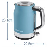 Russell Hobbs 28641-70 elektromos vízforraló 1,7 L 2400 W Fekete, Kék