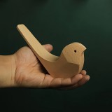 Rustikus madármintás fából készült fali kampók 1 db