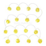 RXL 248 16 LED/2x AA/meleg fehér rattan golyók karácsonyi gömbfüzér (RETLUX_50002898)