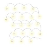 RXL 272 20 LED/3x AA/hideg fehér ezüst golyócskák karácsonyi gömbfüzér (RETLUX_50002906)