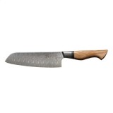 Ryda-Knives RYDA KNIVES ST650 santoku kés, barázdált pengével (18 cm) damaszkuszi acél