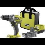 Ryobi 18V One Plus™ nagyteljesítményű fúrócsavarozó, 1x kétvégű bit, 1 x 2,0 Ah akku, RC18-120 töltő - R18DD3-120S (5133003347)