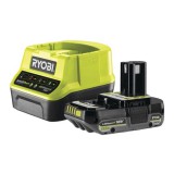 Ryobi 1x 18v one plus (2,0 ah) lithium+ akkumulátor és tölt&#337; szett - rc18120-120c 5133005090