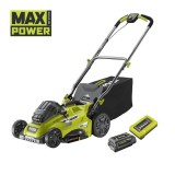 Ryobi 40cm 36 V 5Ah fűnyíró, akkus nagyteljesítményű fűnyíró RLM36X41H50G