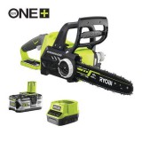 Ryobi ONE+ 18V 30cm szénkefe nélküli láncfűrész 1x5.0Ah RCS18X3050F